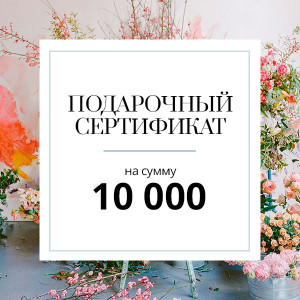 Подарочный сертификат номиналом 10 000 руб.